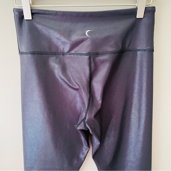 ZYIA Metallic Ombre Light N Tight Hi-Rise Leggings Black/White Sz 6-8 - Picture 5 of 8